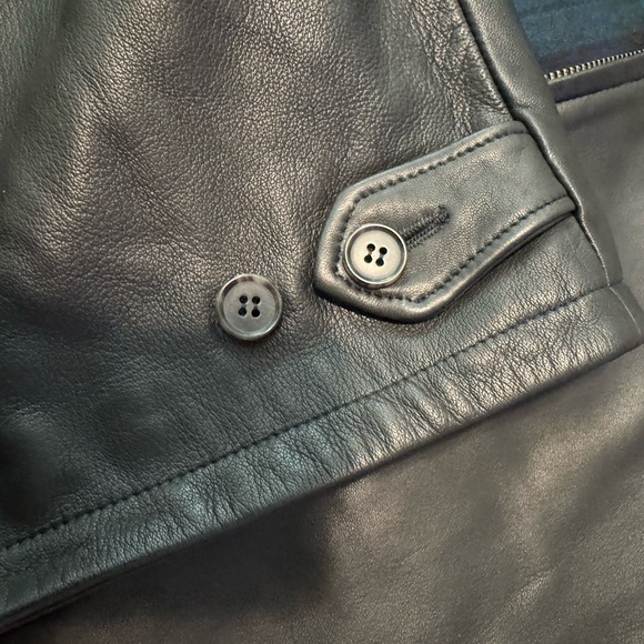 Ralph Lauren Men's Dark Brown Leather Bomber Jacket - Picture 11 of 13